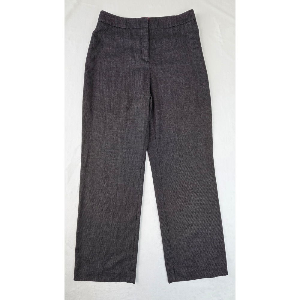 212 Collection Dress‎ Pants Women 6 Short Gray Excellent Classic Fit Textured